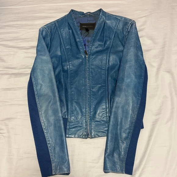 BCBG Max Azria Blue Rustic Jacket - Picture 1 of 2